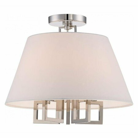 CRYSTORAMA Libby Langdon For  Westwood 5 Lt Polished Nickel Ceiling Mount 2255-PN_CEILING